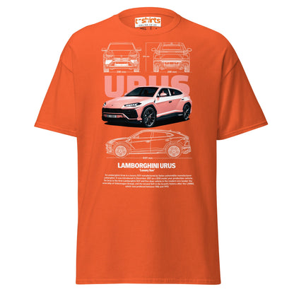 Lamborghini Urus T-Shirt | Luxury SUV Car Tee - Orange - T-Shirts Online