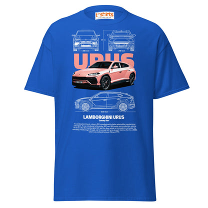 Lamborghini Urus T-Shirt | Luxury SUV Car Tee - Royal - T-Shirts Online