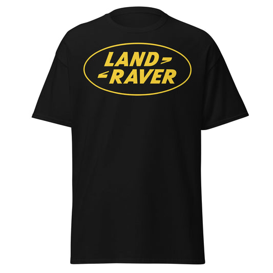 Land Raver T-Shirt | Funny Rave Parody Logo Tee - Black - T-Shirts Online