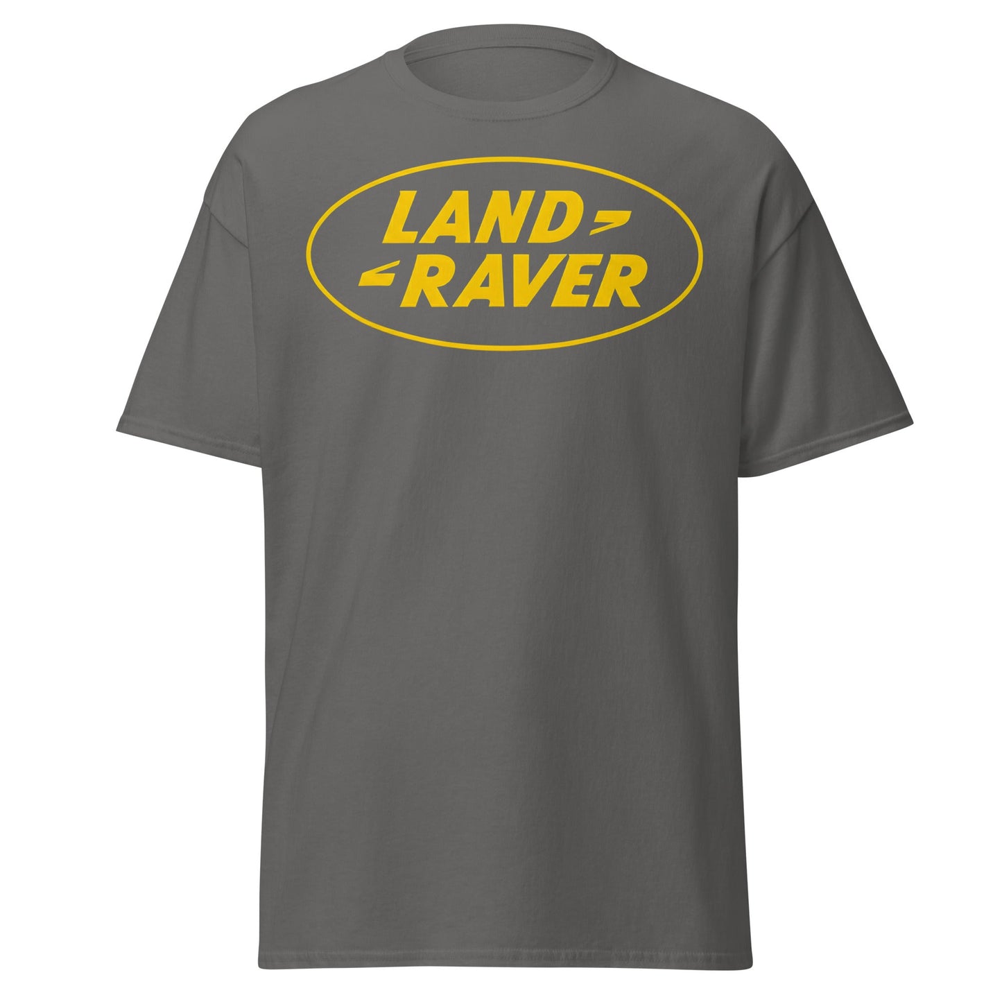 Land Raver T-Shirt | Funny Rave Parody Logo Tee - Charcoal - T-Shirts Online