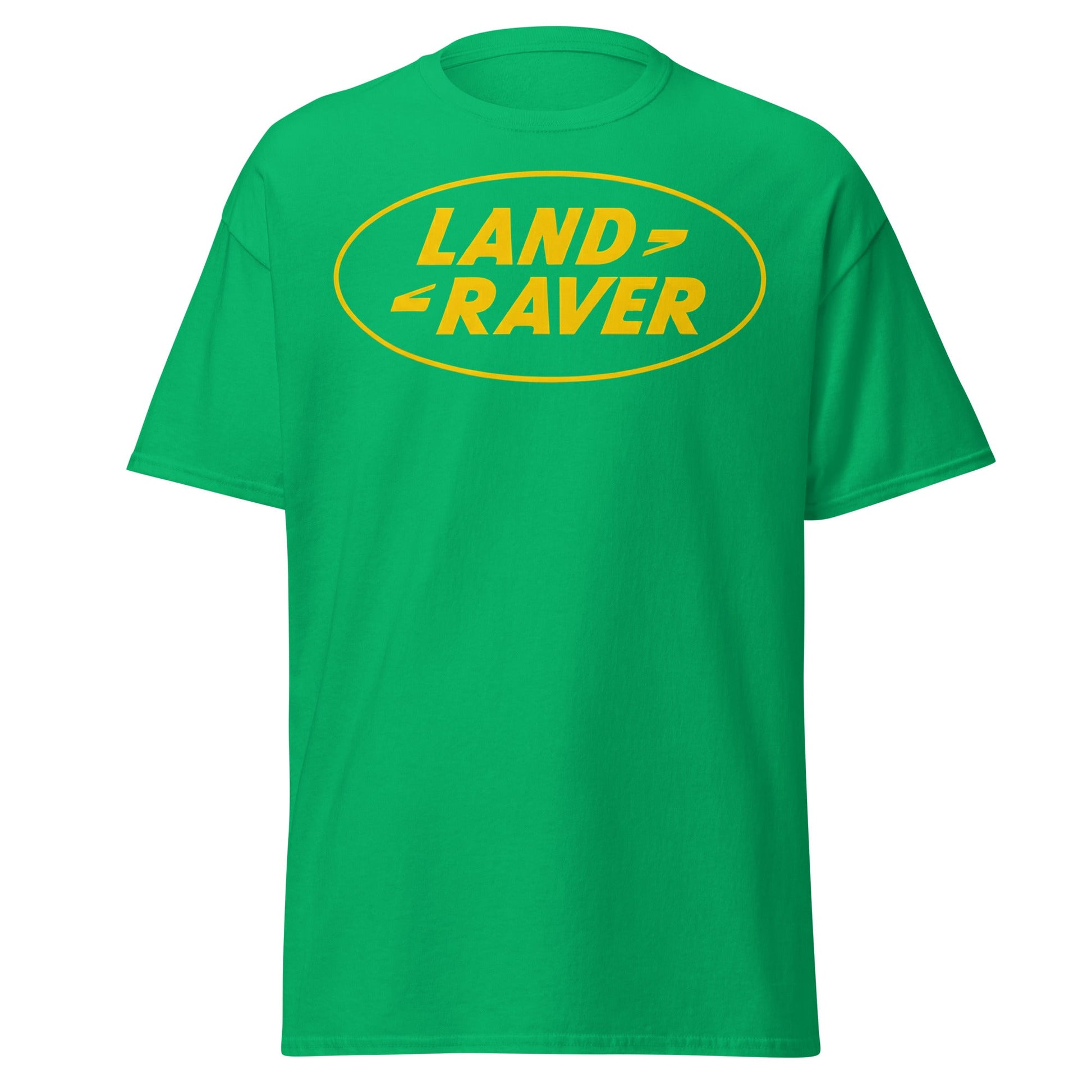 Land Raver T-Shirt | Funny Rave Parody Logo Tee - Irish Green - T-Shirts Online