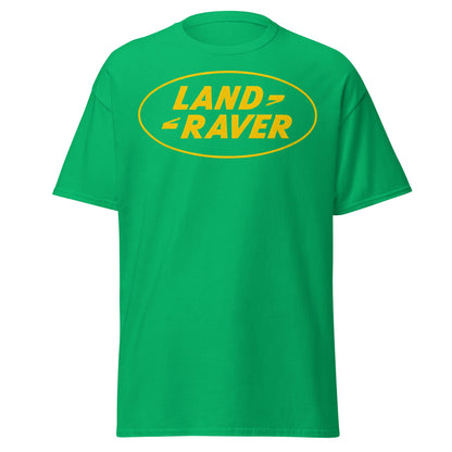 Land Raver T-Shirt | Funny Rave Parody Logo Tee - Irish Green - T-Shirts Online
