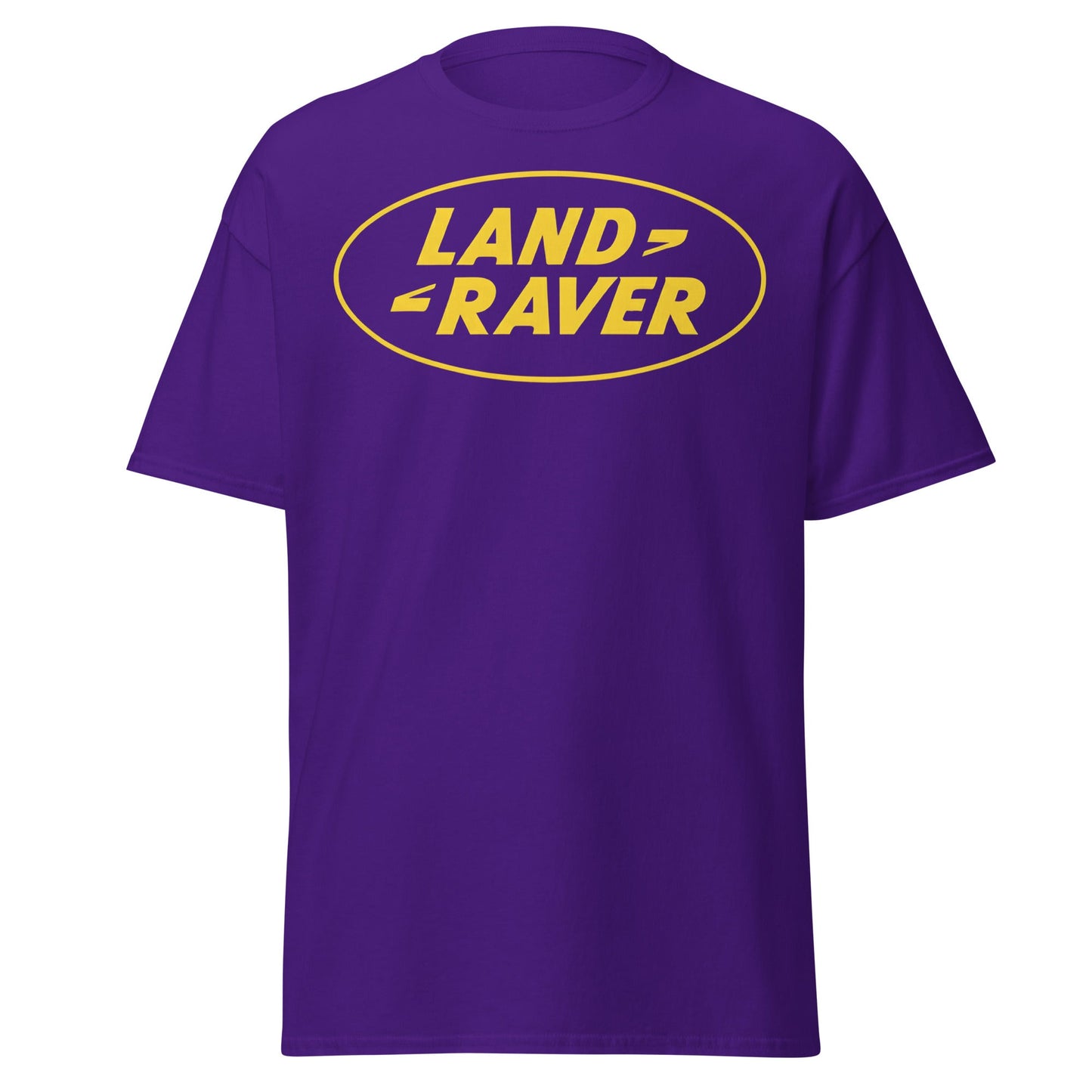 Land Raver T-Shirt | Funny Rave Parody Logo Tee - Purple - T-Shirts Online