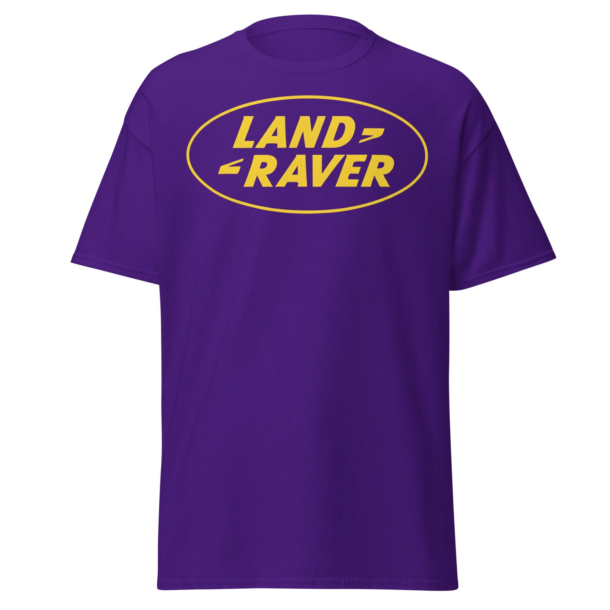 Land Raver T-Shirt | Funny Rave Parody Logo Tee - Purple - T-Shirts Online