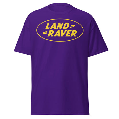 Land Raver T-Shirt | Funny Rave Parody Logo Tee - Purple - T-Shirts Online