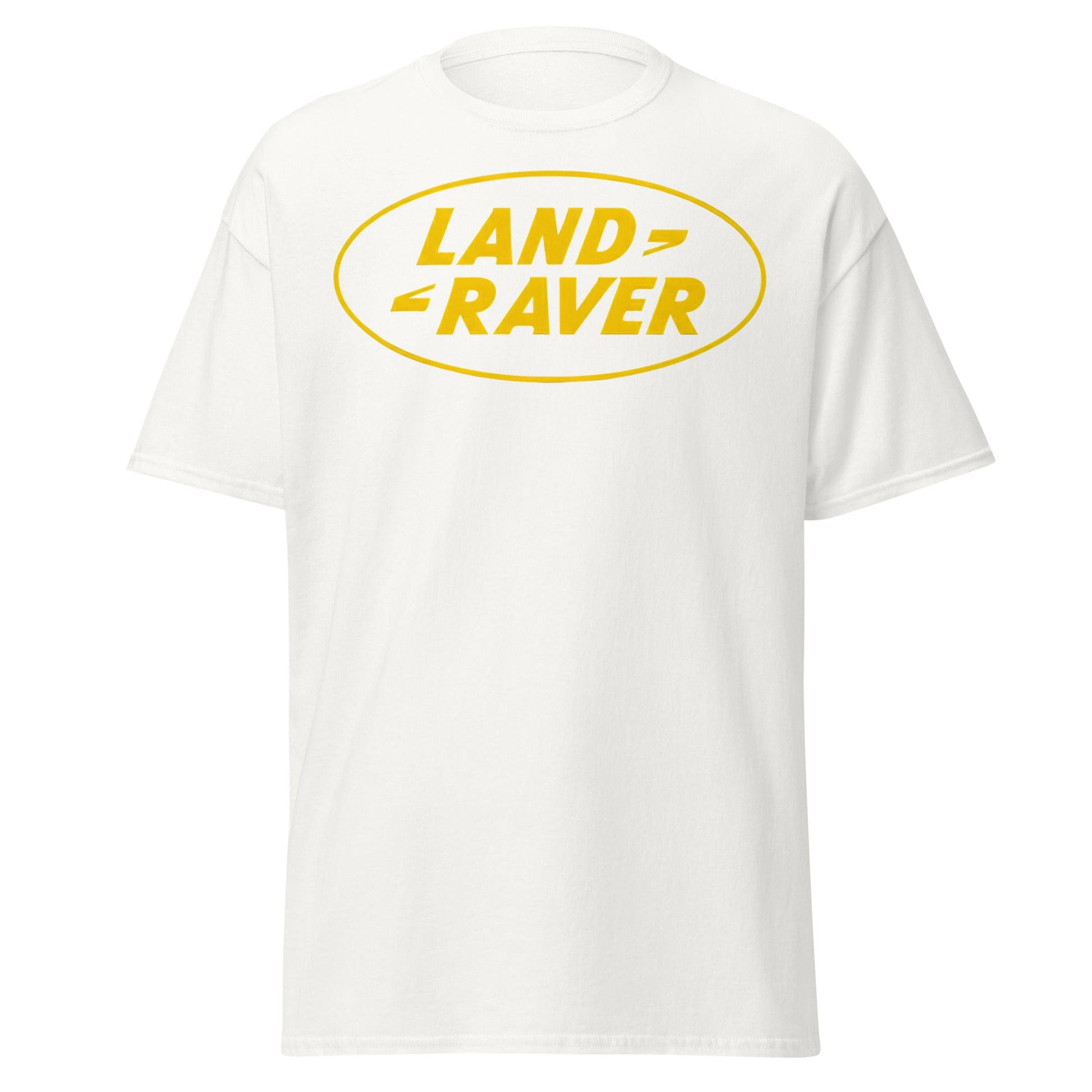 Land Raver T-Shirt | Funny Rave Parody Logo Tee - White - T-Shirts Online