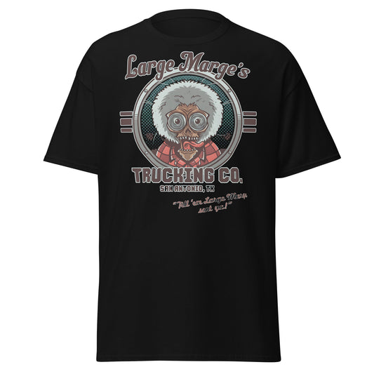 Large Marge's Trucking Co. Horror Movie T-Shirt - Black - T-Shirts Online
