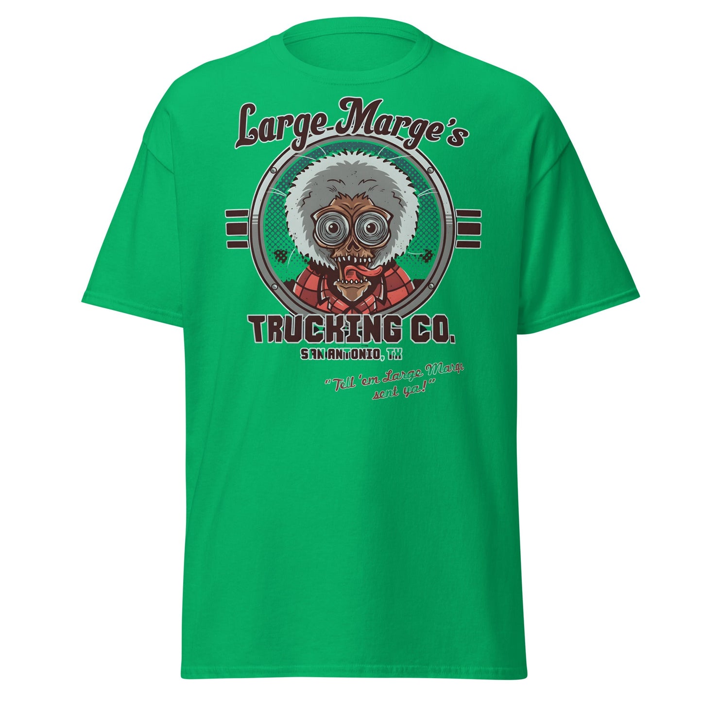 Large Marge's Trucking Co. Horror Movie T-Shirt - Irish Green - T-Shirts Online