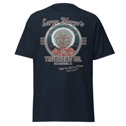 Large Marge's Trucking Co. Horror Movie T-Shirt - Navy - T-Shirts Online