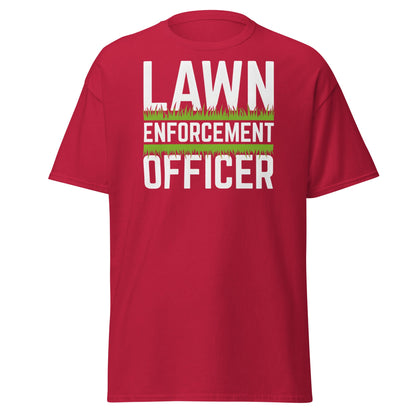 Lawn Enforcement Officer T-Shirt - Funny Gardening Tee - Cardinal - T-Shirts Online