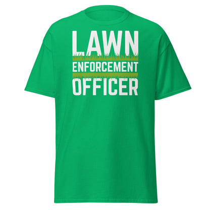 Lawn Enforcement Officer T-Shirt - Funny Gardening Tee - Irish Green - T-Shirts Online
