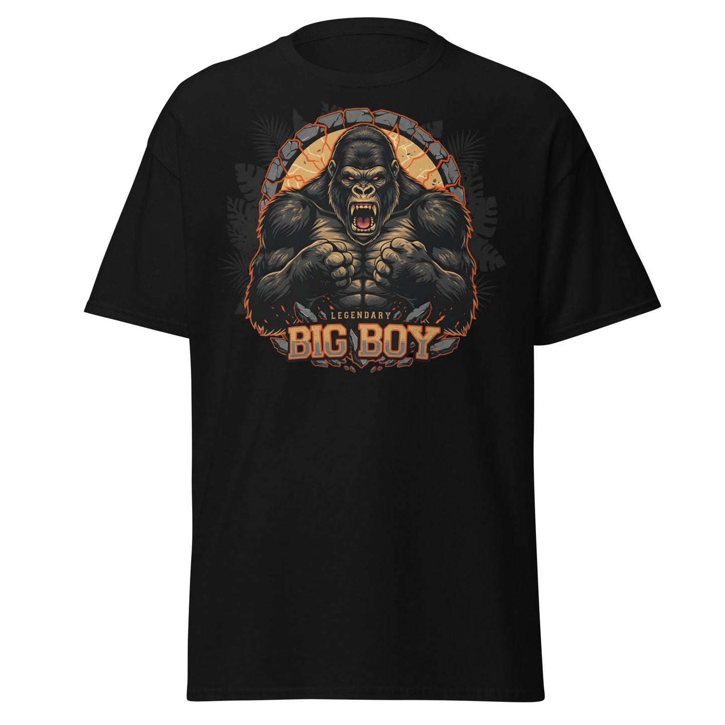 Legendary Big Boy Gorilla Power T-Shirt - Black - T-Shirts Online