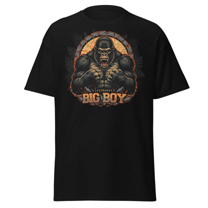 Legendary Big Boy Gorilla Power T-Shirt - Black - T-Shirts Online