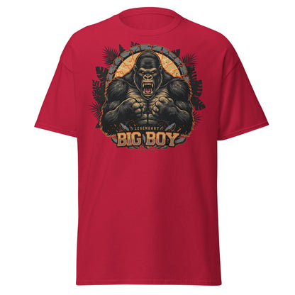 Legendary Big Boy Gorilla Power T-Shirt - Cardinal - T-Shirts Online