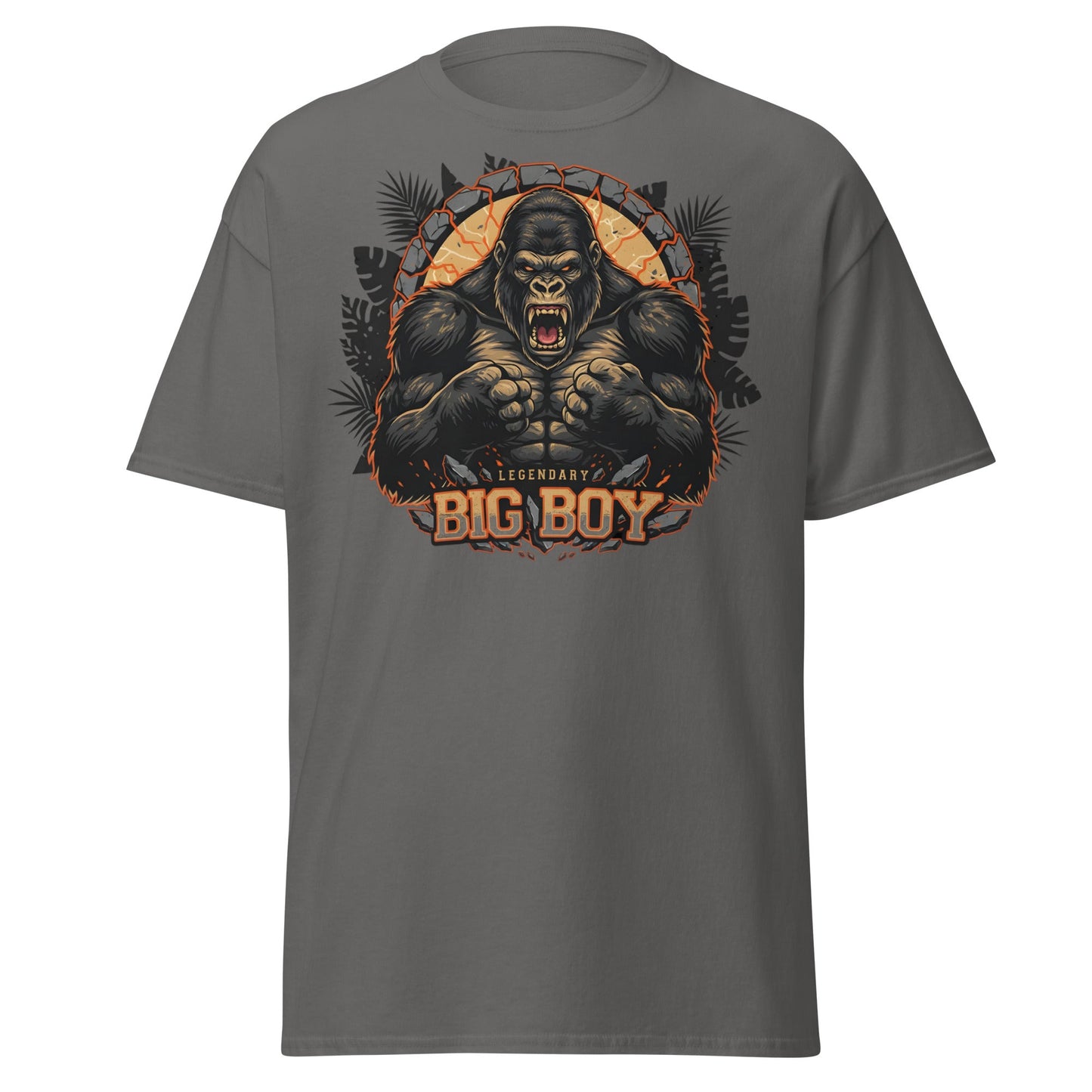 Legendary Big Boy Gorilla Power T-Shirt - Charcoal - T-Shirts Online
