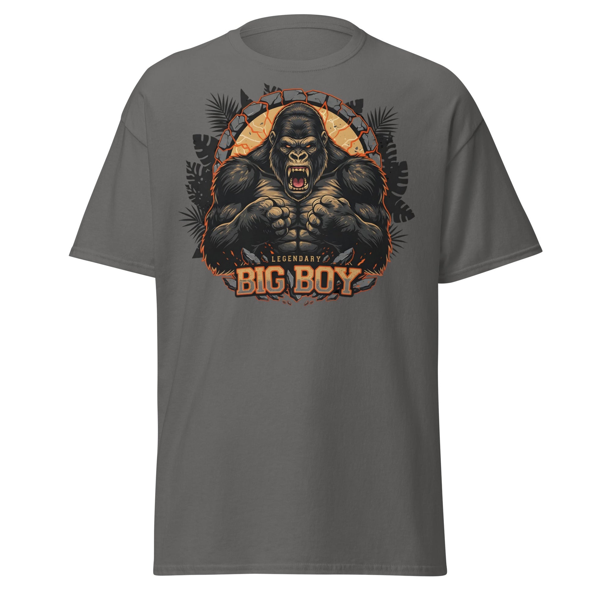 Legendary Big Boy Gorilla Power T-Shirt - Charcoal - T-Shirts Online