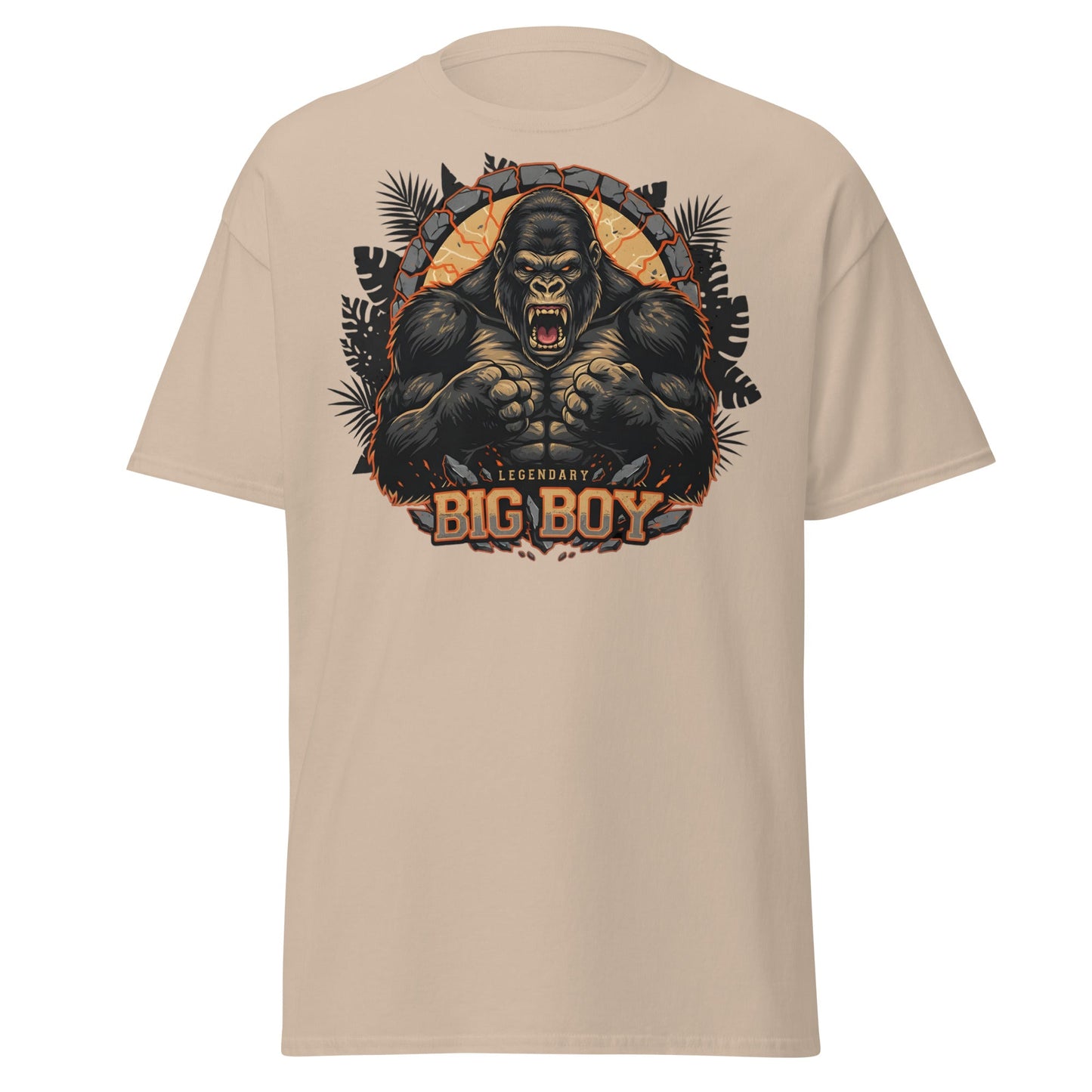 Legendary Big Boy Gorilla Power T-Shirt - Sand - T-Shirts Online