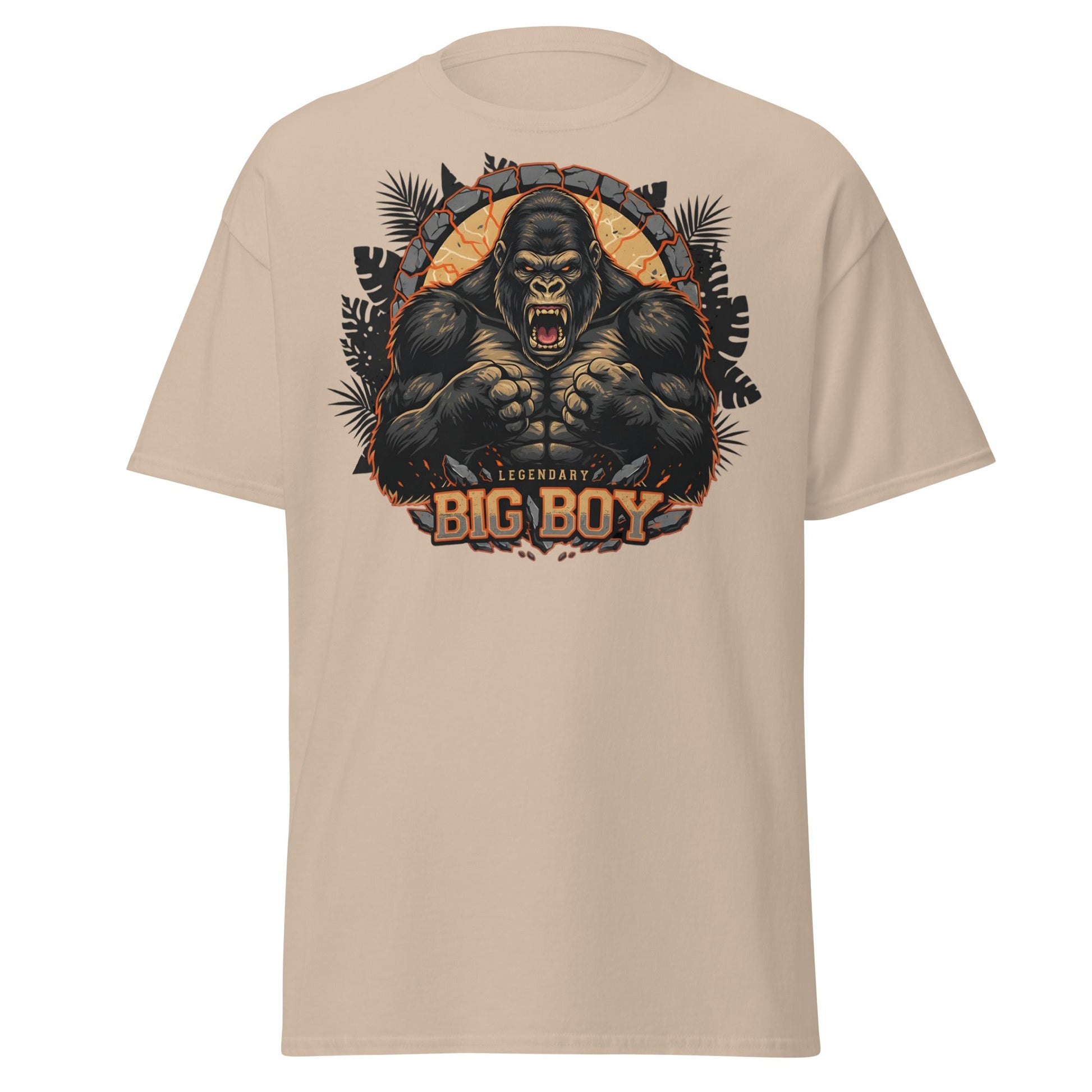 Legendary Big Boy Gorilla Power T-Shirt - Sand - T-Shirts Online