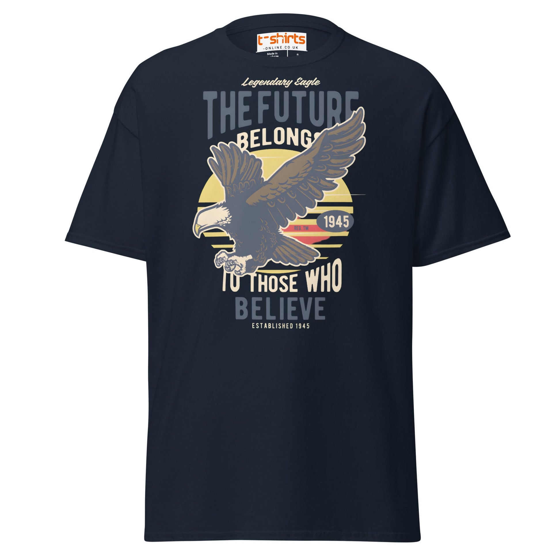 Legendary Eagle Retro Patriotic T-Shirt - Navy - T-Shirts Online