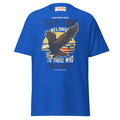 Legendary Eagle Retro Patriotic T-Shirt - Royal - T-Shirts Online