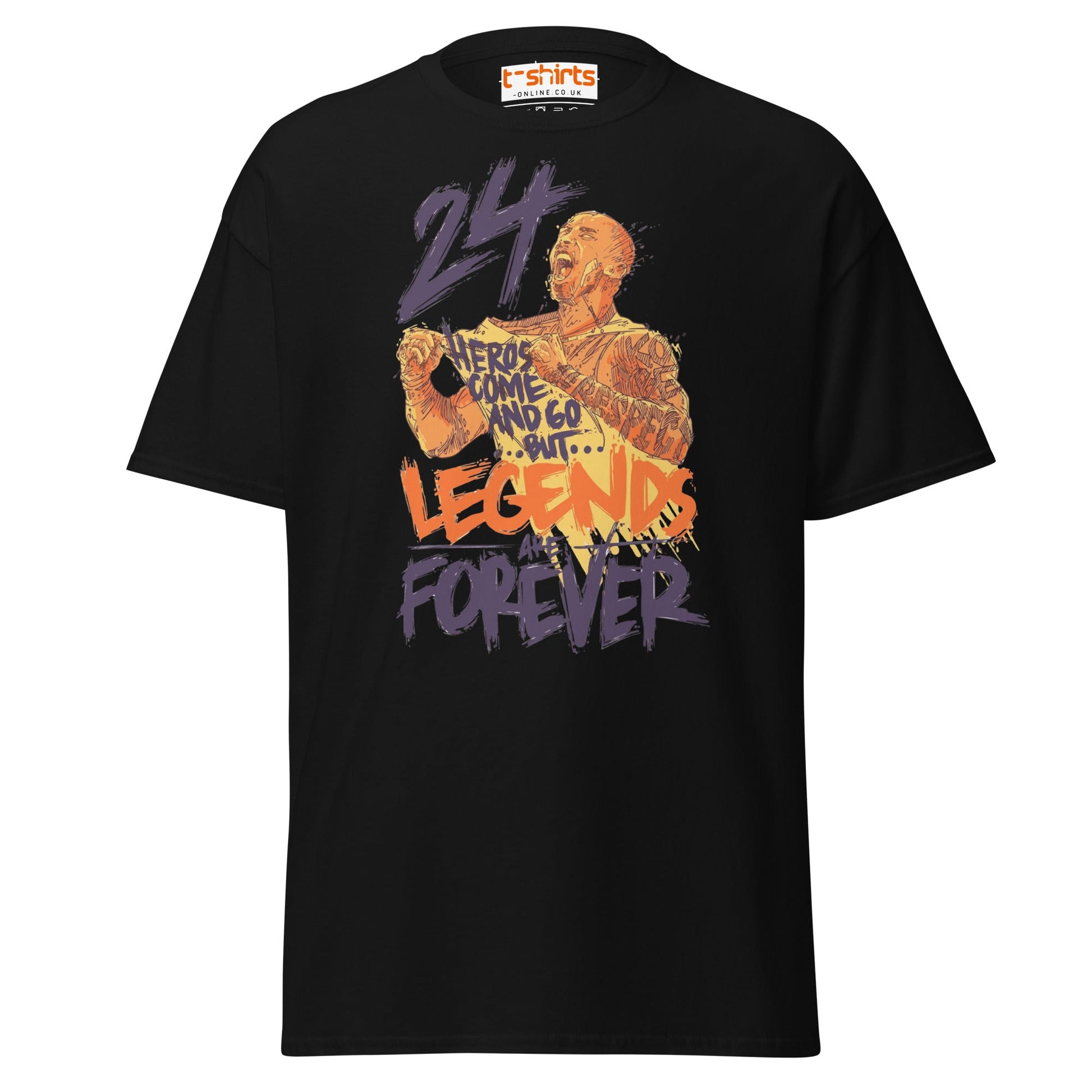 Legends Are Forever T-Shirt | Basketball Tribute Tee - Black - T-Shirts Online
