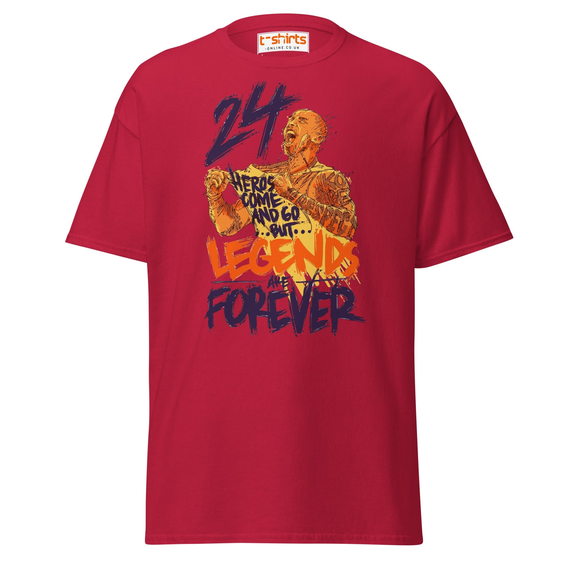 Legends Are Forever T-Shirt | Basketball Tribute Tee - Cardinal - T-Shirts Online