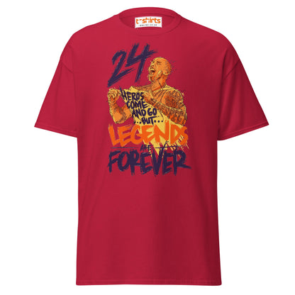 Legends Are Forever T-Shirt | Basketball Tribute Tee - Cardinal - T-Shirts Online