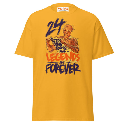 Legends Are Forever T-Shirt | Basketball Tribute Tee - Gold - T-Shirts Online