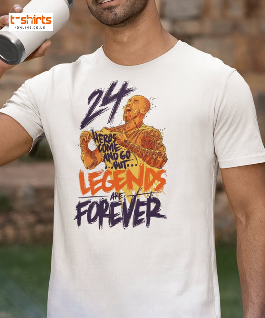 Legends Are Forever T-Shirt | Basketball Tribute Tee - Maroon - T-Shirts Online