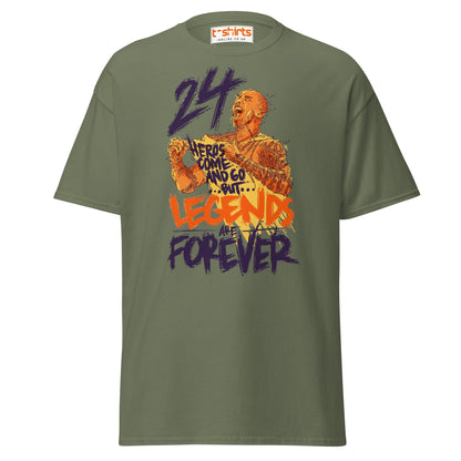 Legends Are Forever T-Shirt | Basketball Tribute Tee - Military Green - T-Shirts Online