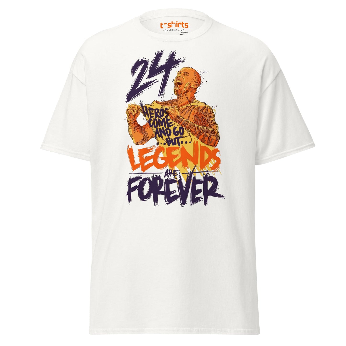 Legends Are Forever T-Shirt | Basketball Tribute Tee - White - T-Shirts Online