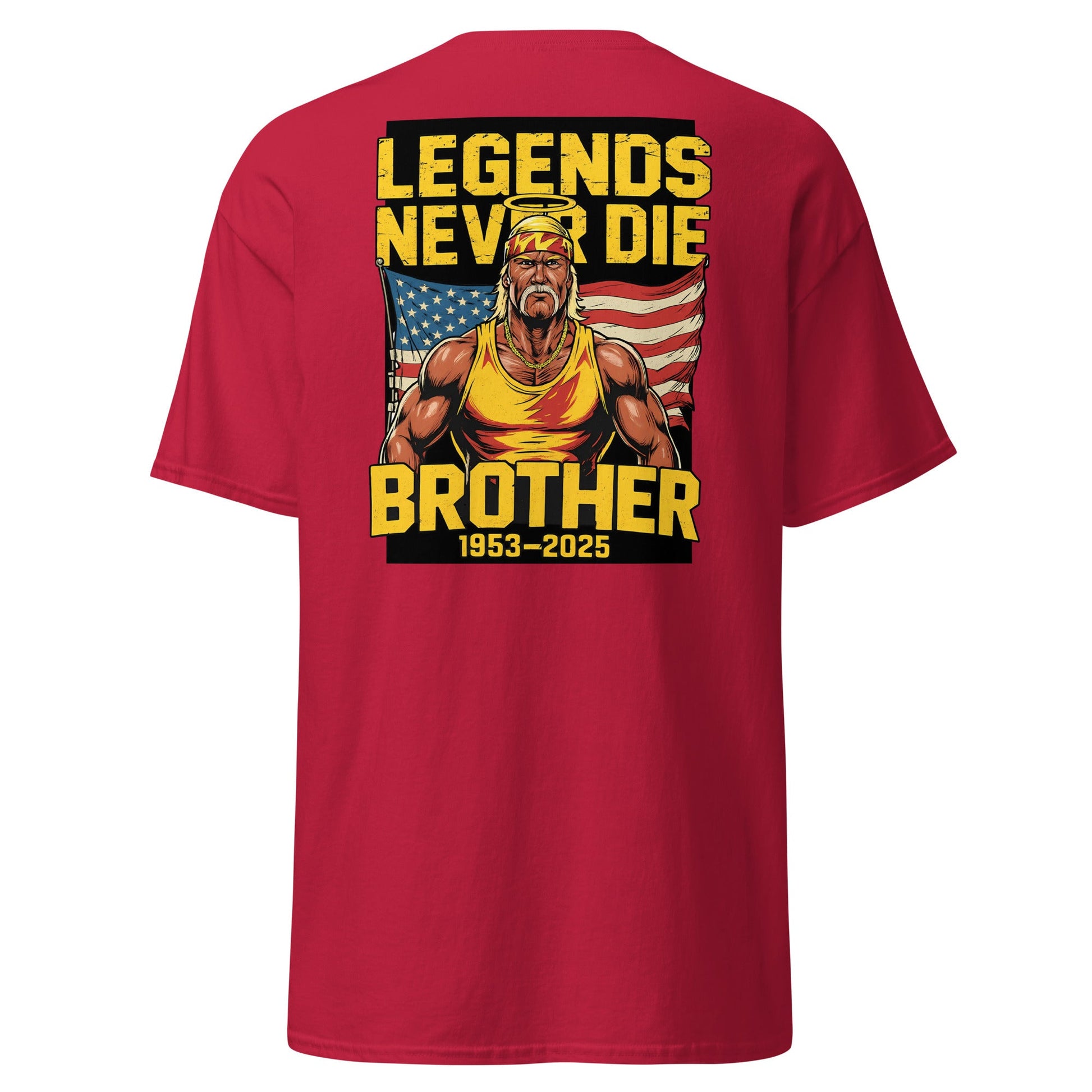 Legends Never Die Brother Tribute T-Shirt - Cardinal - T-Shirts Online