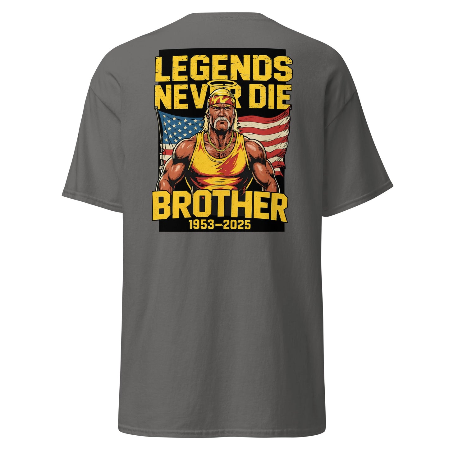 Legends Never Die Brother Tribute T-Shirt - Charcoal - T-Shirts Online