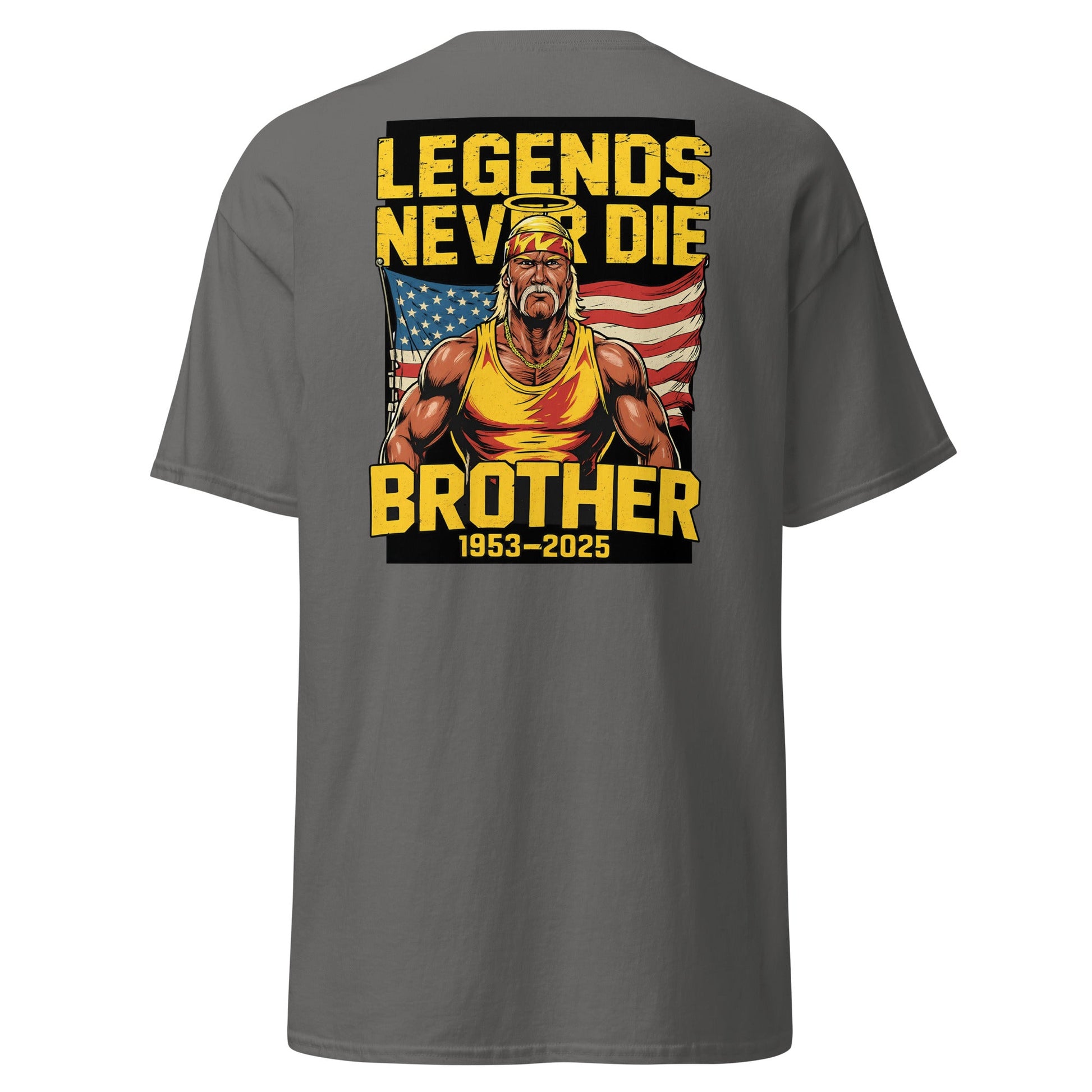 Legends Never Die Brother Tribute T-Shirt - Charcoal - T-Shirts Online