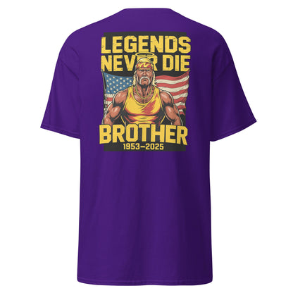 Legends Never Die Brother Tribute T-Shirt - Purple - T-Shirts Online