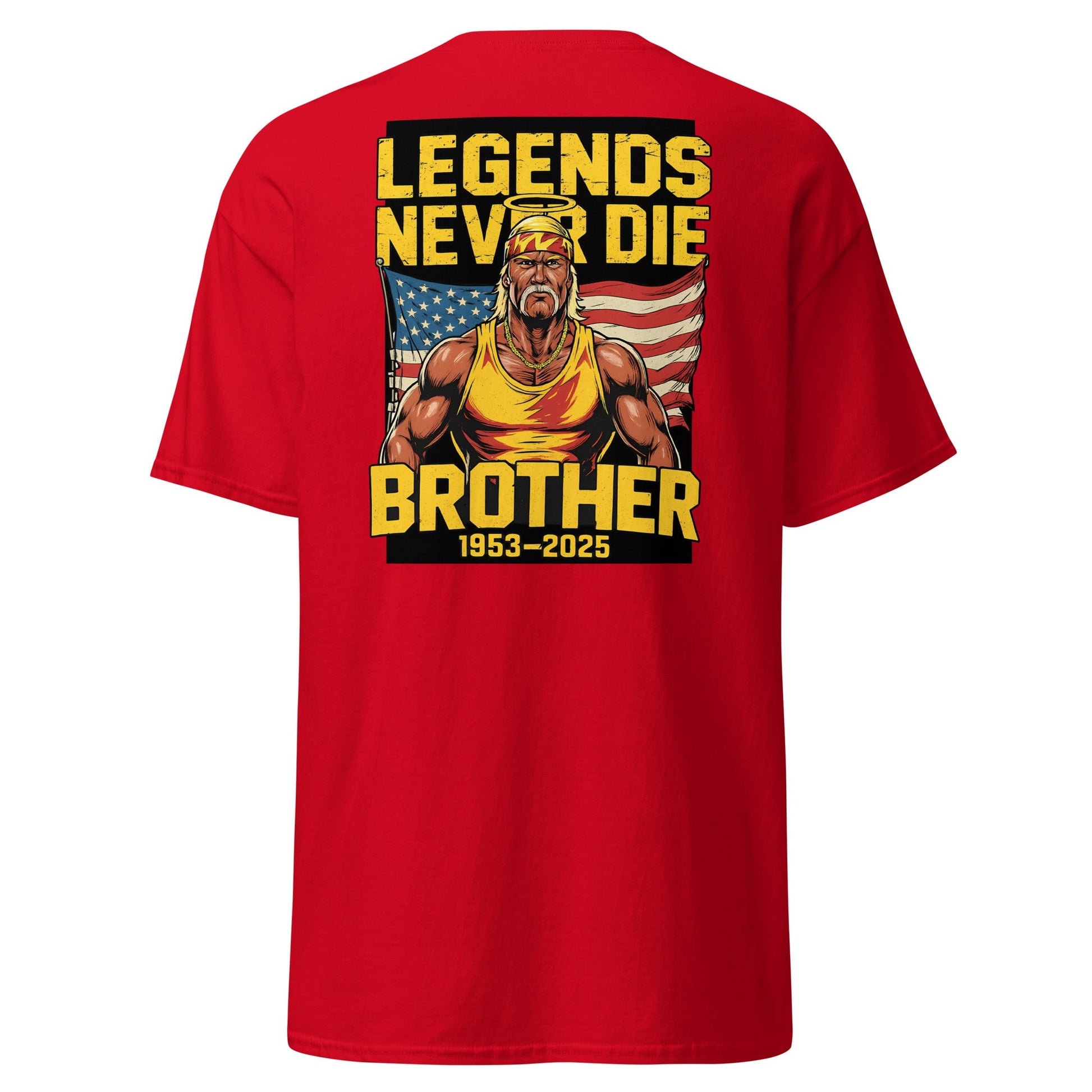 Legends Never Die Brother Tribute T-Shirt - Red - T-Shirts Online