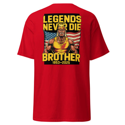 Legends Never Die Brother Tribute T-Shirt - Red - T-Shirts Online