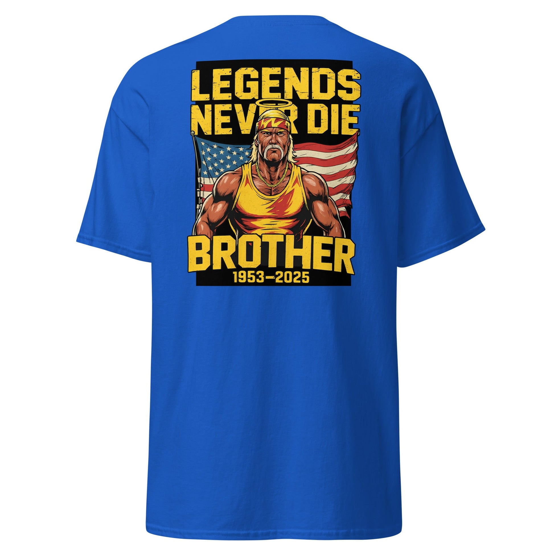 Legends Never Die Brother Tribute T-Shirt - Royal - T-Shirts Online