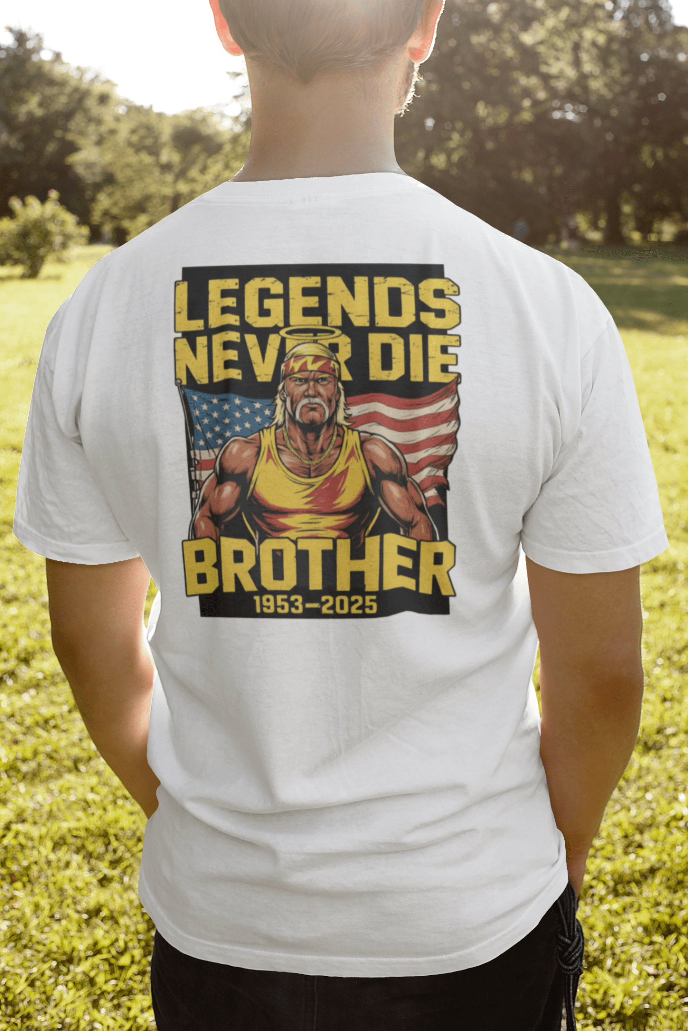Legends Never Die Brother Tribute T-Shirt - White - T-Shirts Online