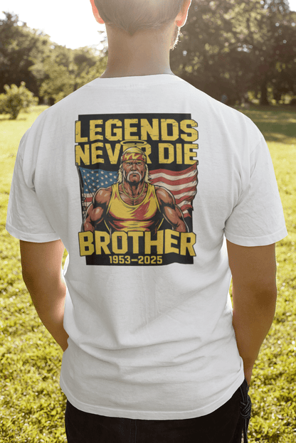 Legends Never Die Brother Tribute T-Shirt - White - T-Shirts Online