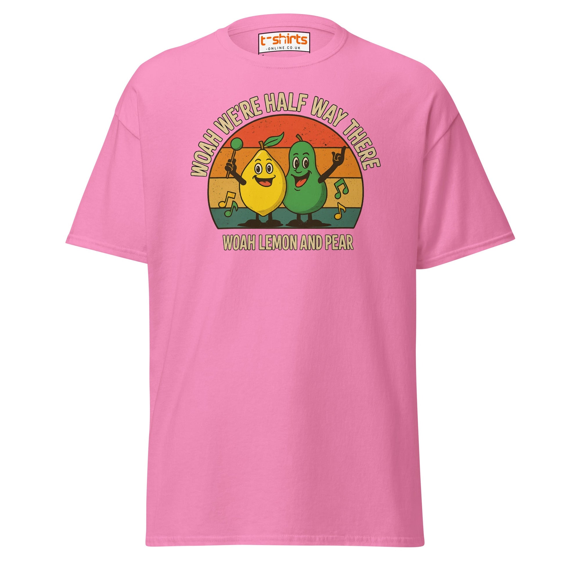 Lemon and Pear Funny Retro Singing T-Shirt - Azalea - T-Shirts Online