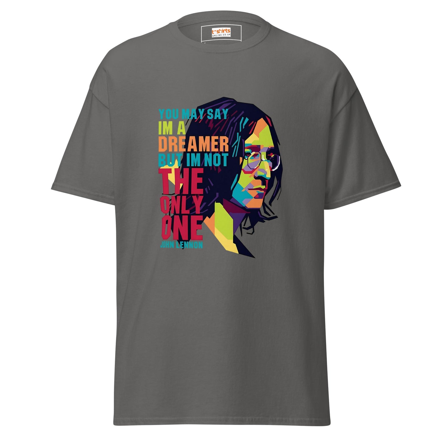 Lennon | Music Icon T-Shirt - Charcoal - T-Shirts Online