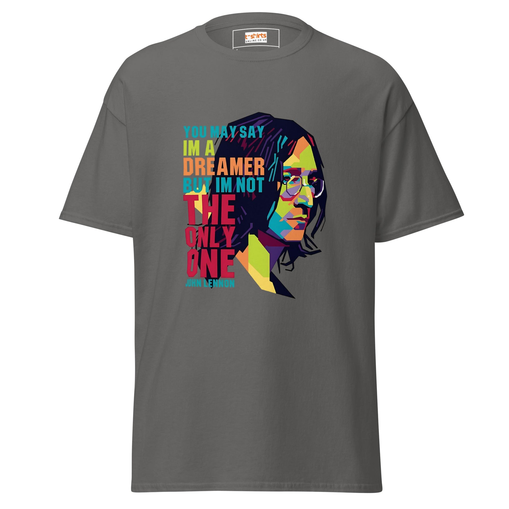 Lennon | Music Icon T-Shirt - Charcoal - T-Shirts Online
