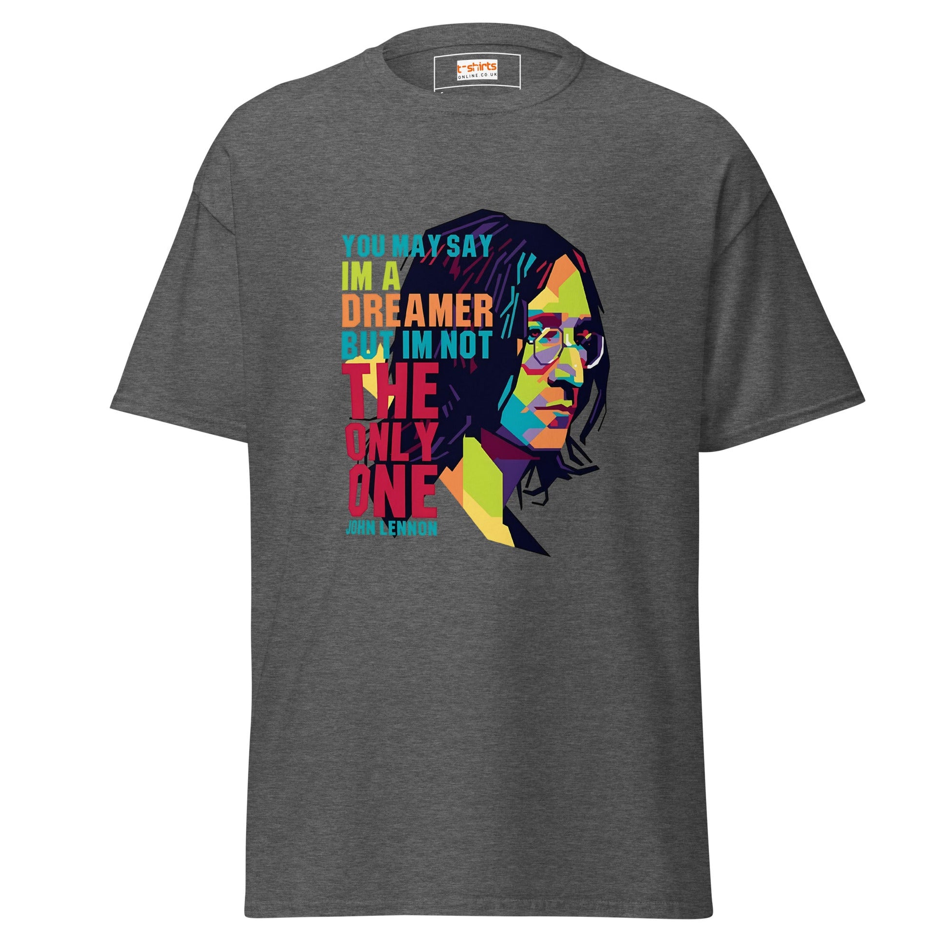 Lennon | Music Icon T-Shirt - Dark Heather - T-Shirts Online