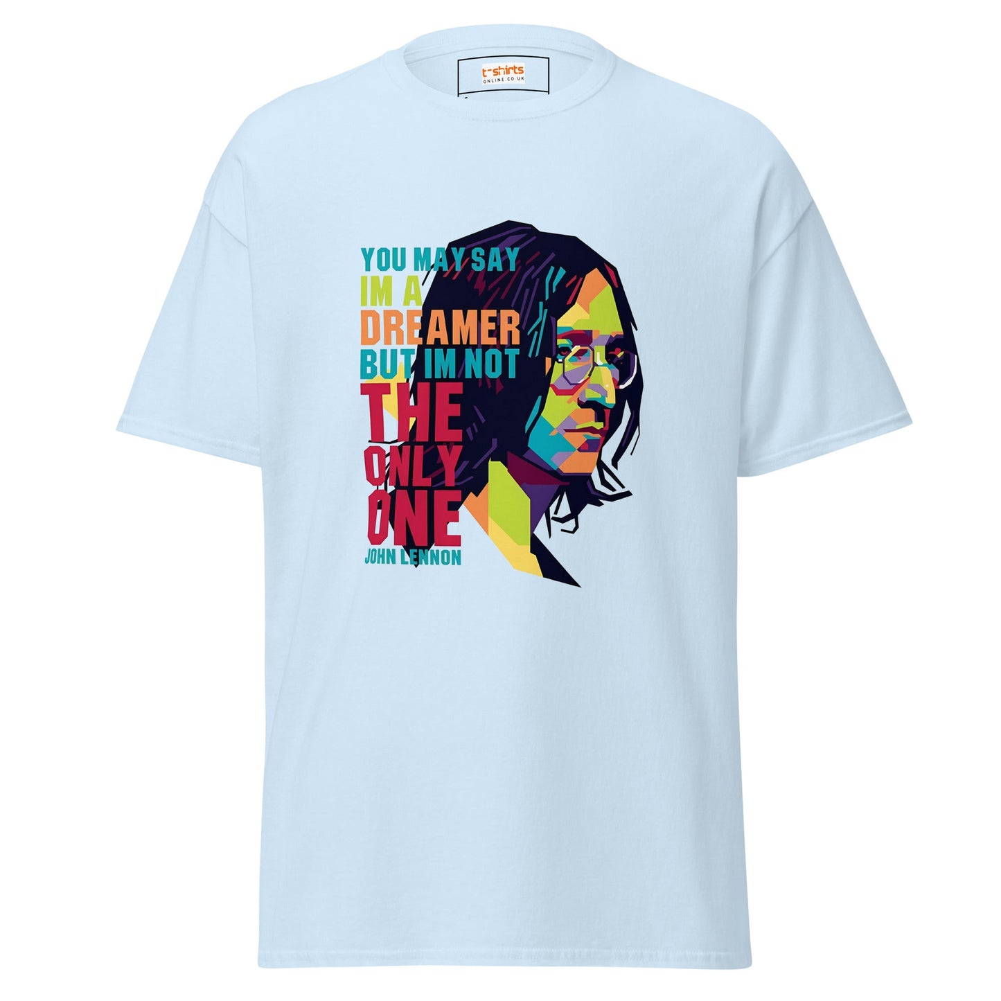 Lennon | Music Icon T-Shirt - Light Blue - T-Shirts Online