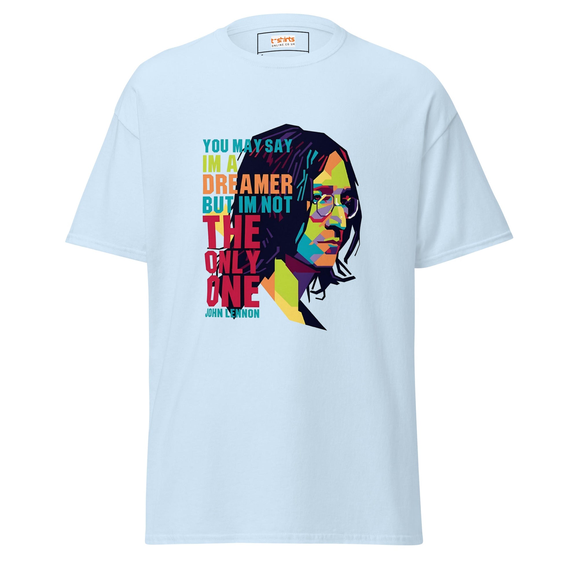 Lennon | Music Icon T-Shirt - Light Blue - T-Shirts Online