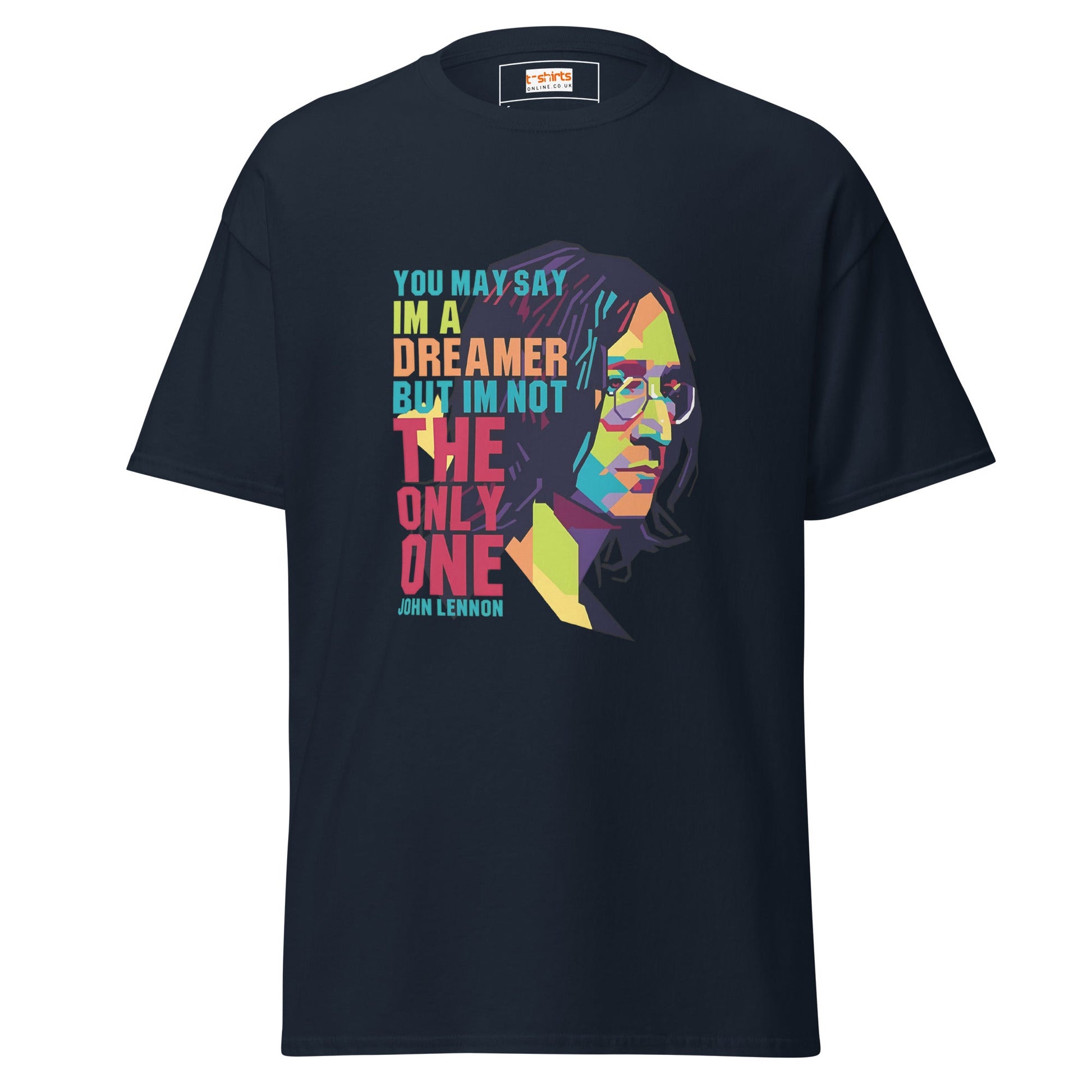 Lennon | Music Icon T-Shirt - Navy - T-Shirts Online