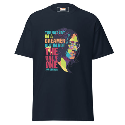 Lennon | Music Icon T-Shirt - Navy - T-Shirts Online