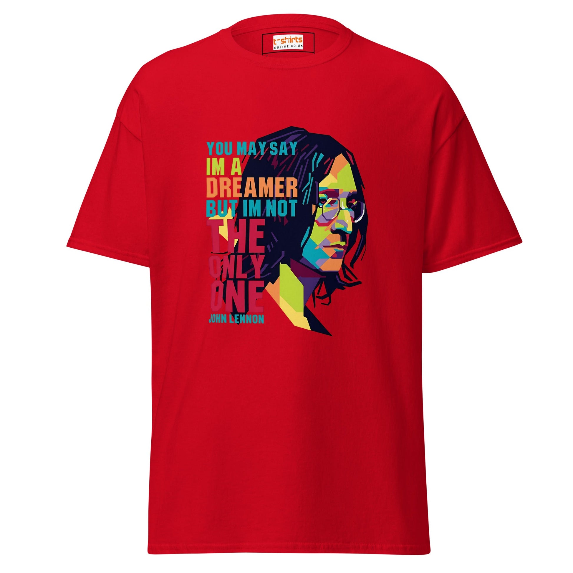 Lennon | Music Icon T-Shirt - Red - T-Shirts Online