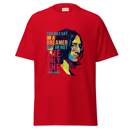 Lennon | Music Icon T-Shirt - Red - T-Shirts Online